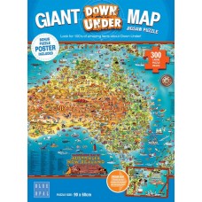 Blue Opal Giant Down Under Map Jigsaw Puzzle - 300pc Blue Opal Giant Down Under Map Jigsaw Puzzle - 300pc